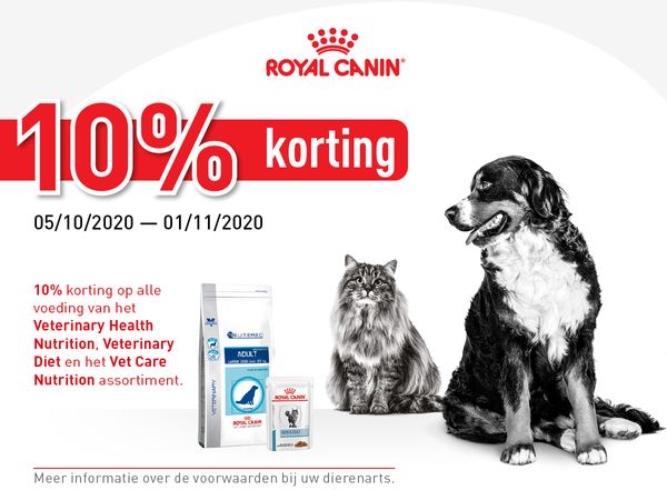 Royal Canin 10% kortingsactie
